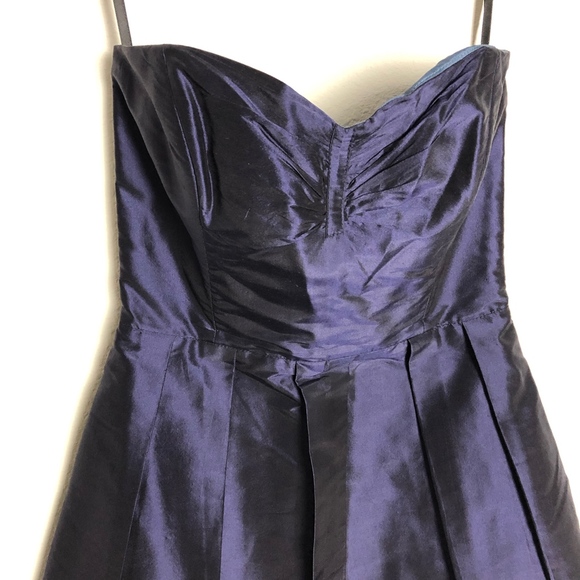 Coren Moore Silk Blue Dress - Picture 2 of 4